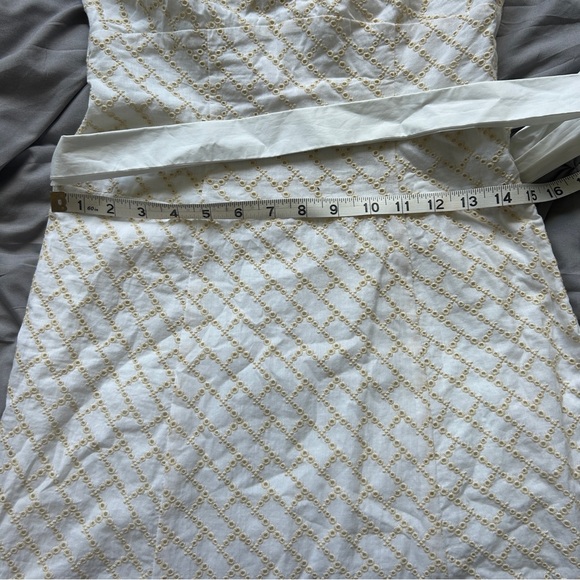 BCBGirls Cream and Gold Strapless Dress - Picture 7 of 8